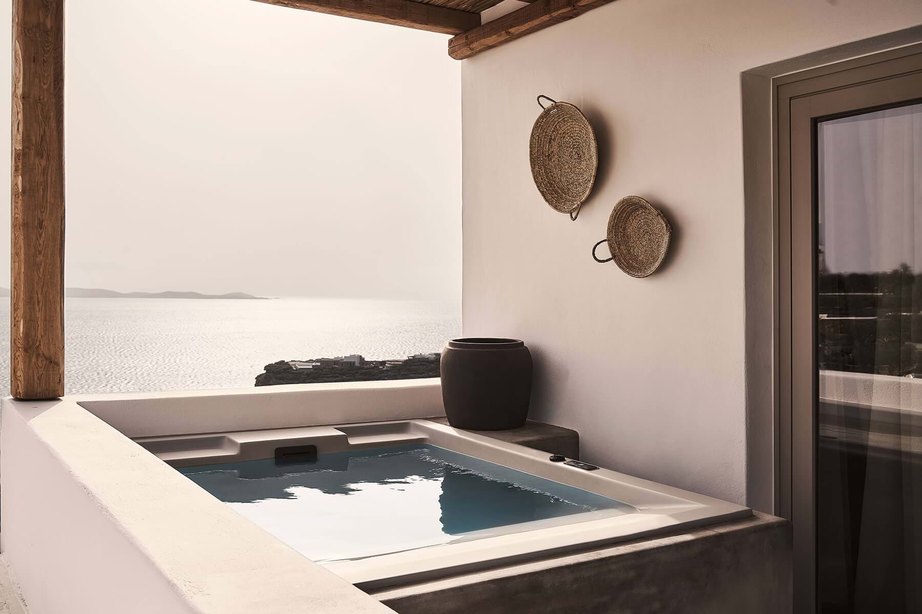 Delos Sea View Suite with Jetted Tub